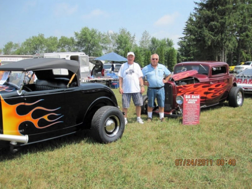 Dorchester, Ont. Rod & Custom Show 
This is where the car was built 56 years ago. 
Long Time Friend Jim Prowse who was a great help in tracing the history of my car.
